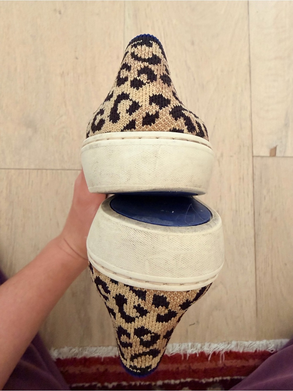 ROTHY’S The Sneaker Camo Cat Slip On size W8.5 - Picture 3 of 11